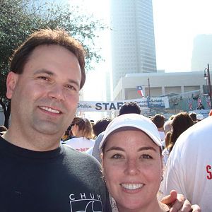 Roger and Joanne Start the Run