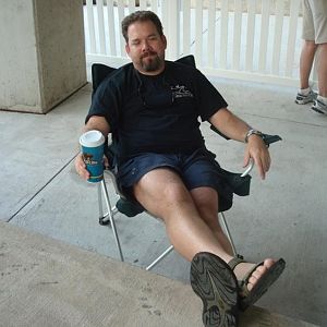 GWNDWN Chugs Coffee Early on Race Day