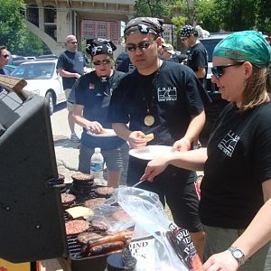 Cold H2O mans the grill