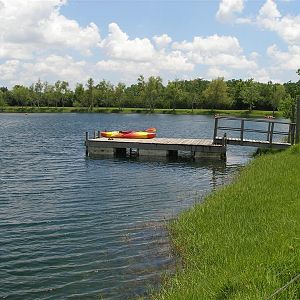 The entry dock on the west side