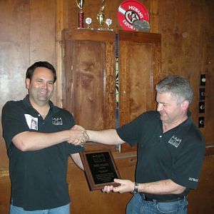 Thanking outback for his service