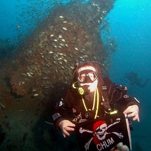 Giles & Wet at the conning tower