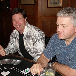 David shows where his chips went