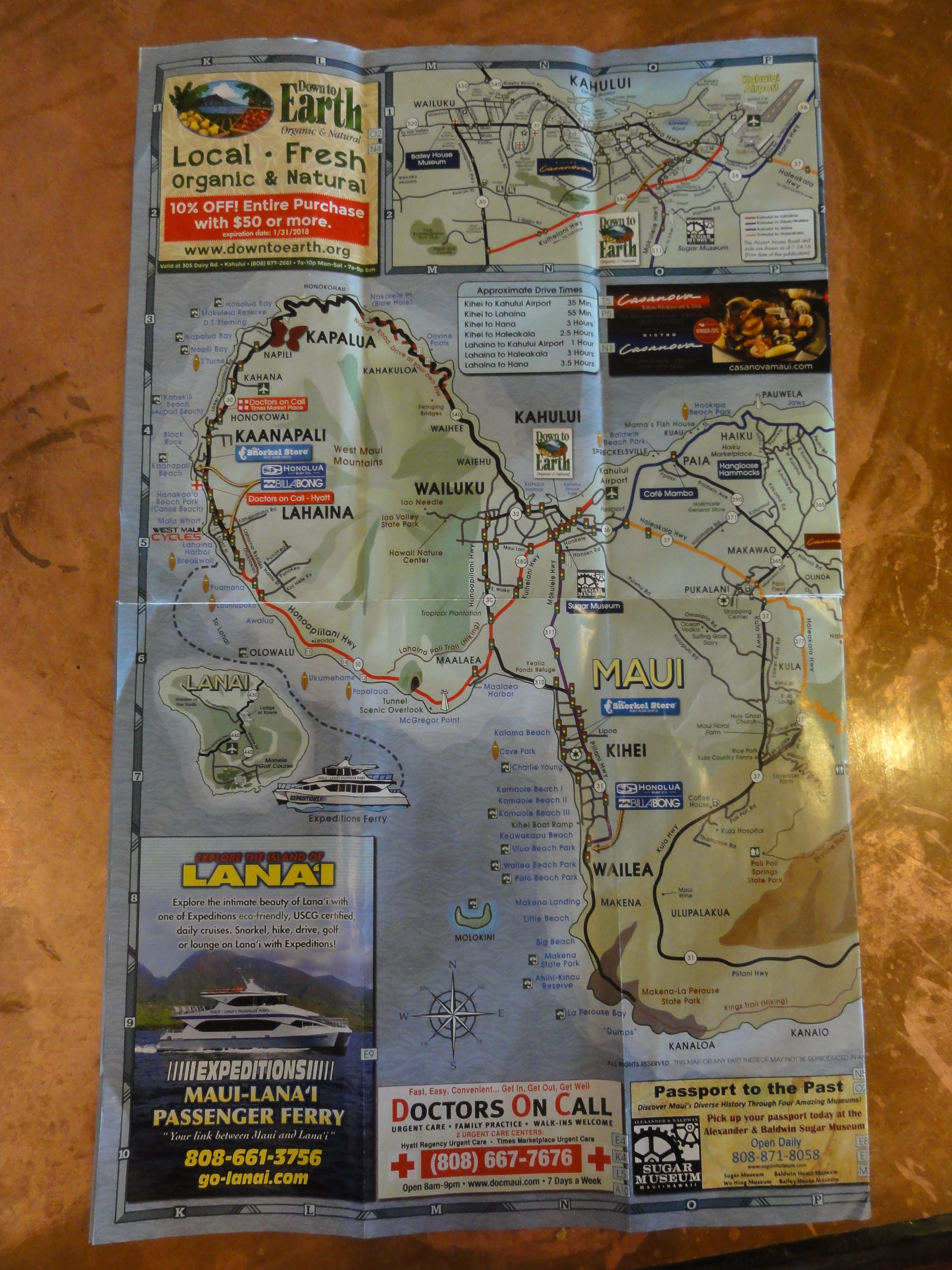 16 Maui Map