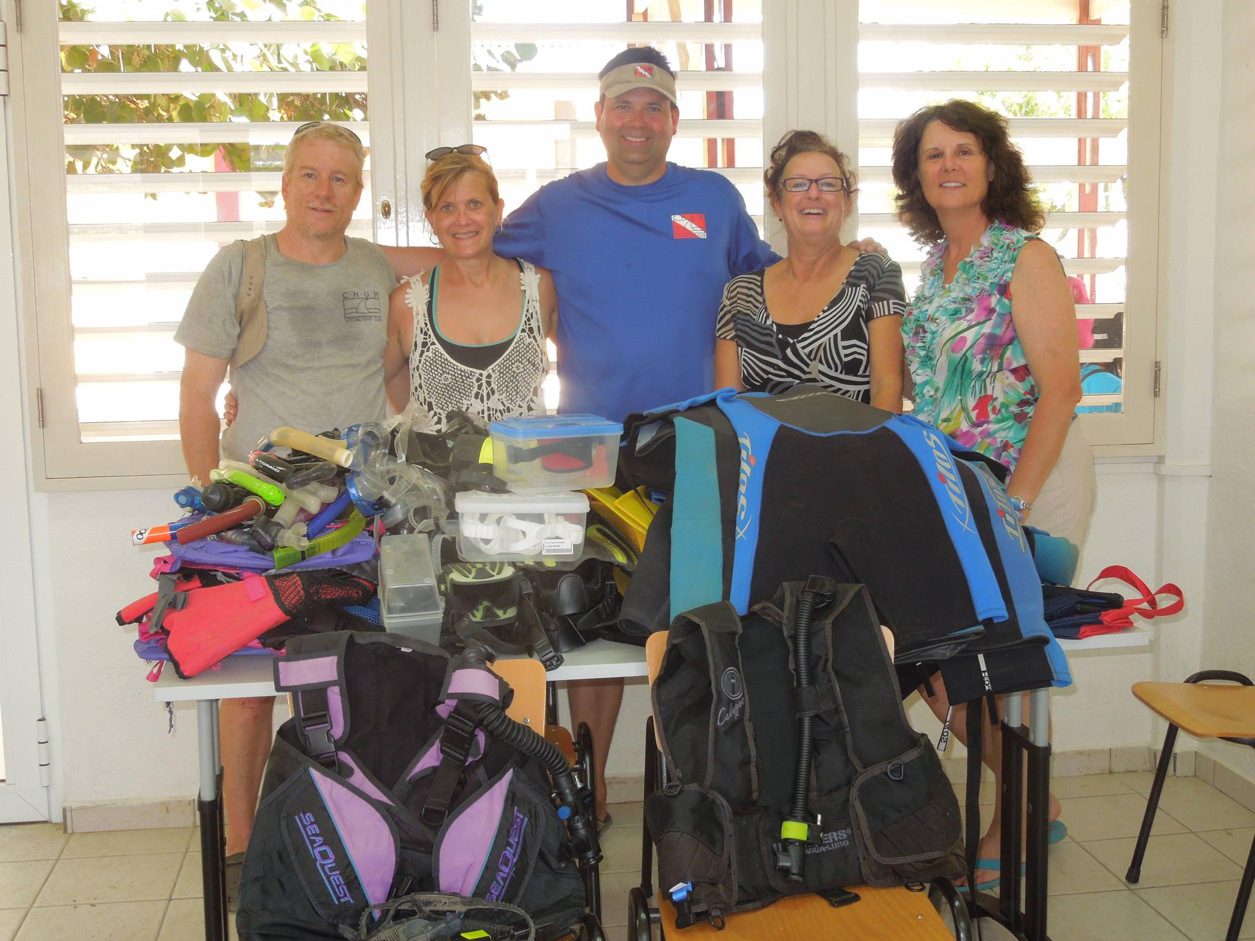 a big pile of booty for Jong Bonaire