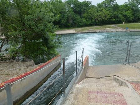 A different view of the tube chutes