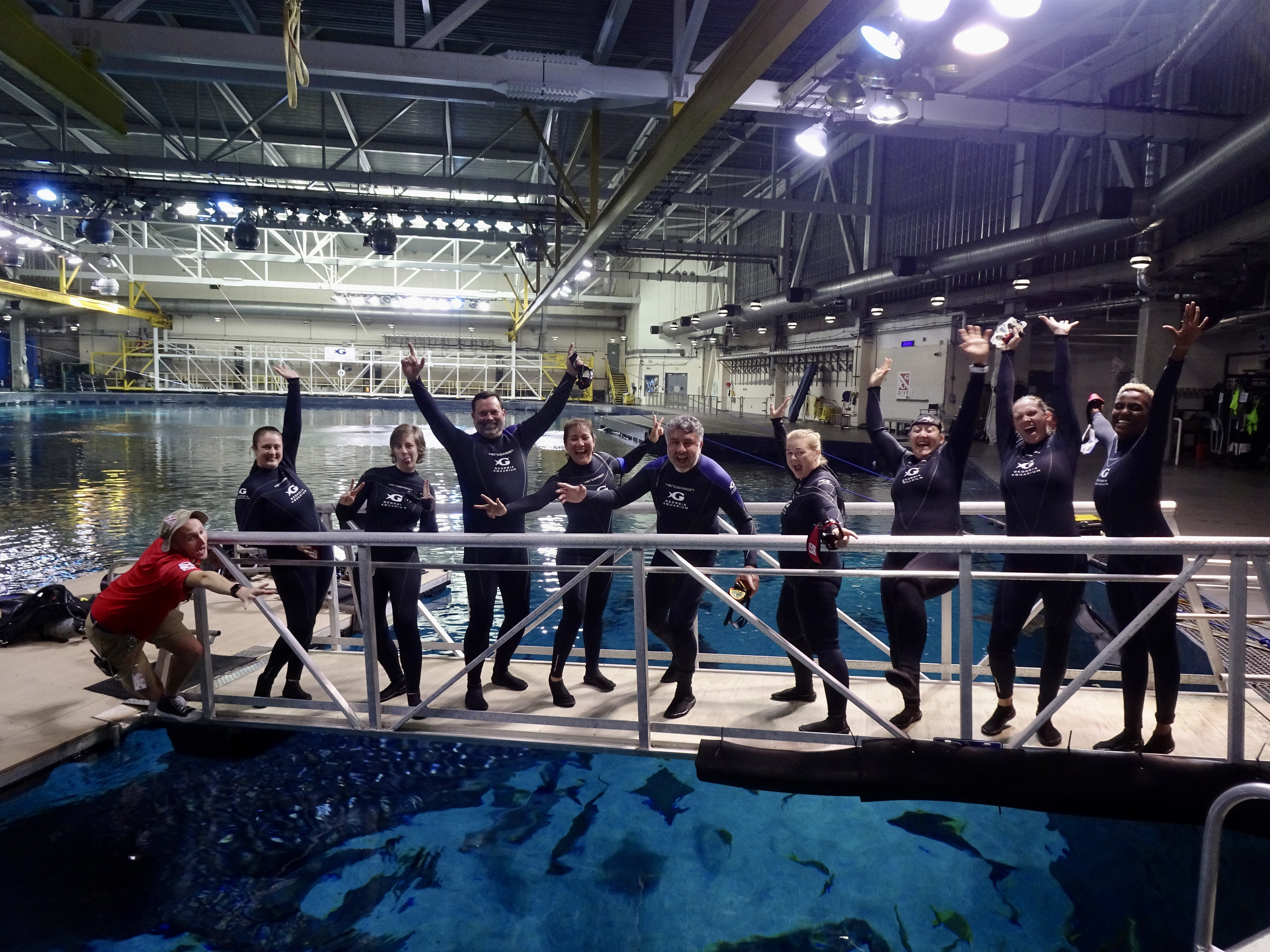 A fun group of divers