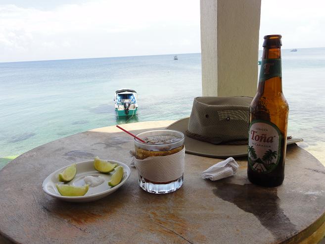 A nice rum and a great view