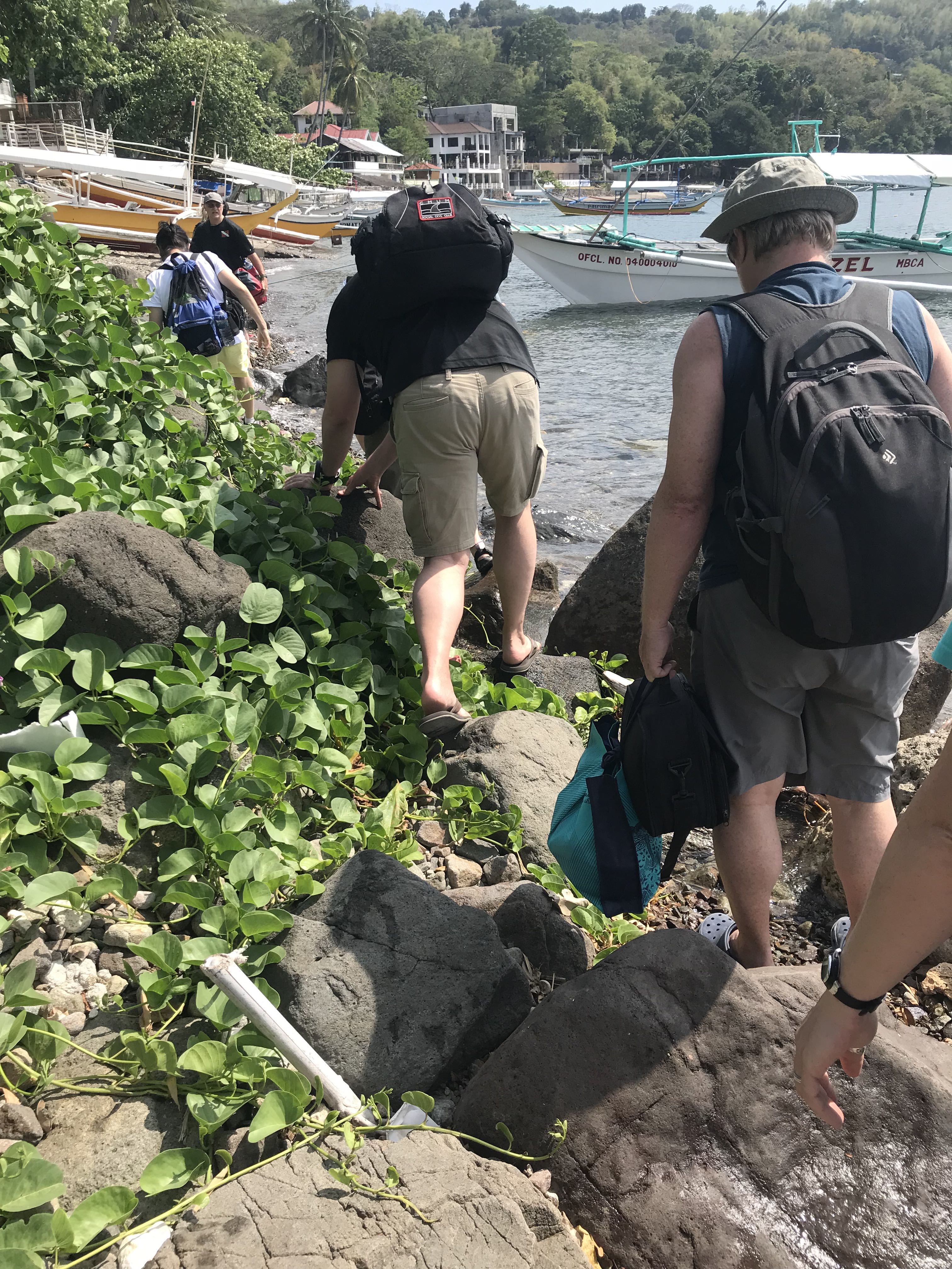 A tricky entrance to the hotel