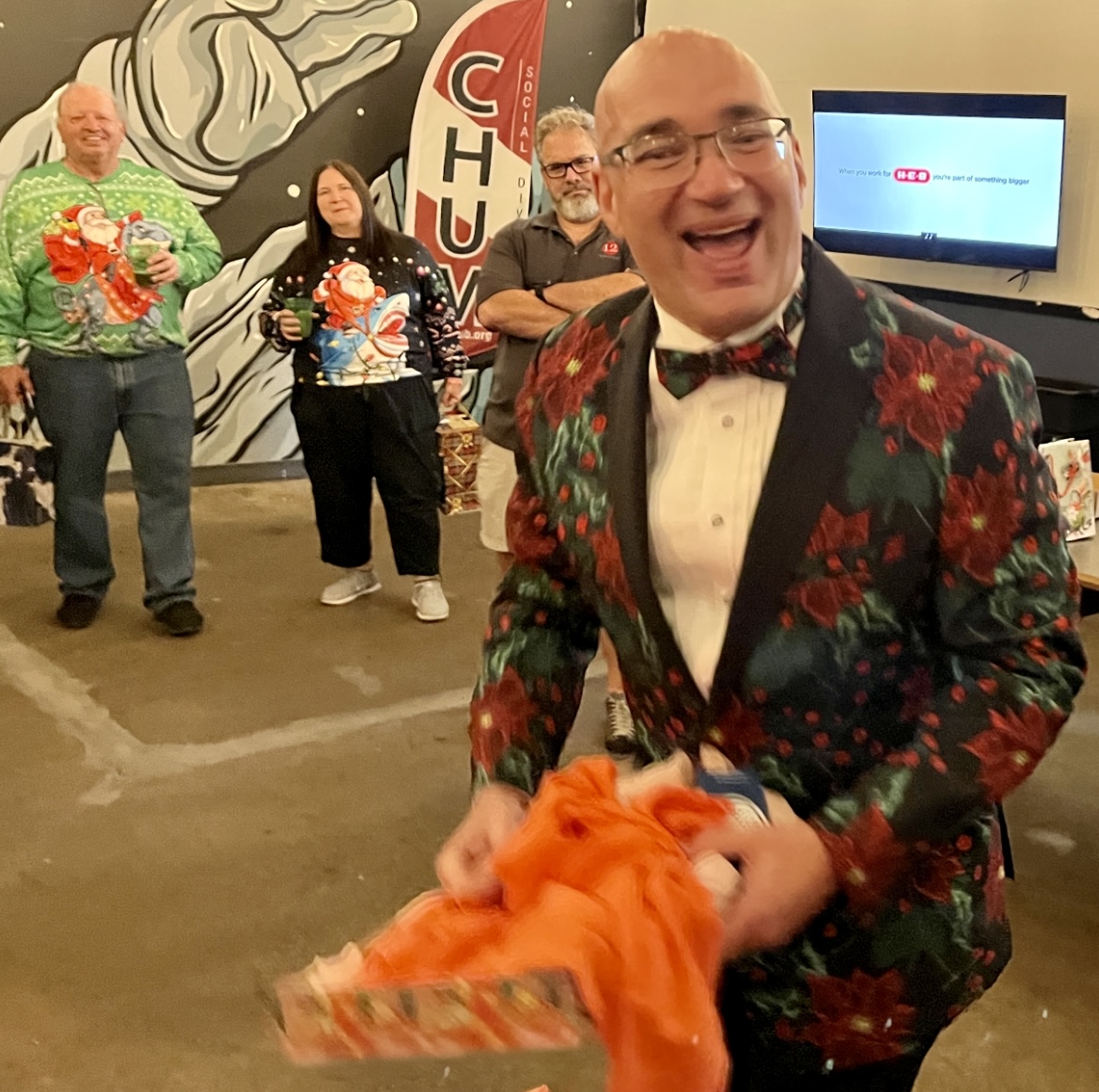 Adam’s like a kid at Christmas