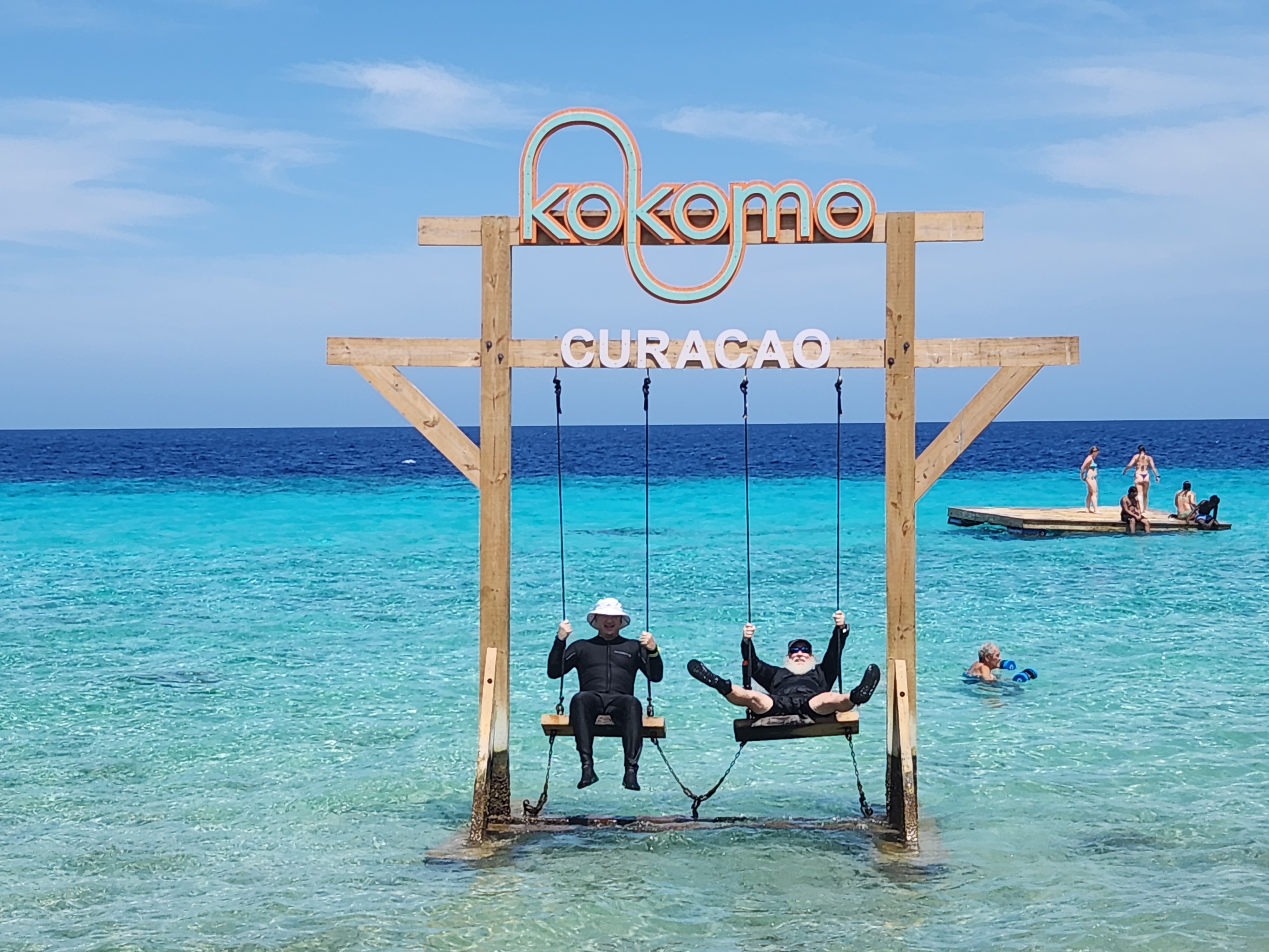 AdamBOM and VikingDiver testing out the swing