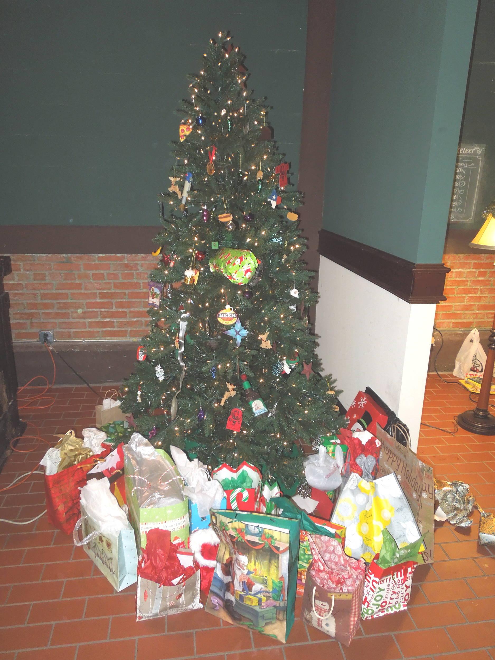 and presents IN the tree?