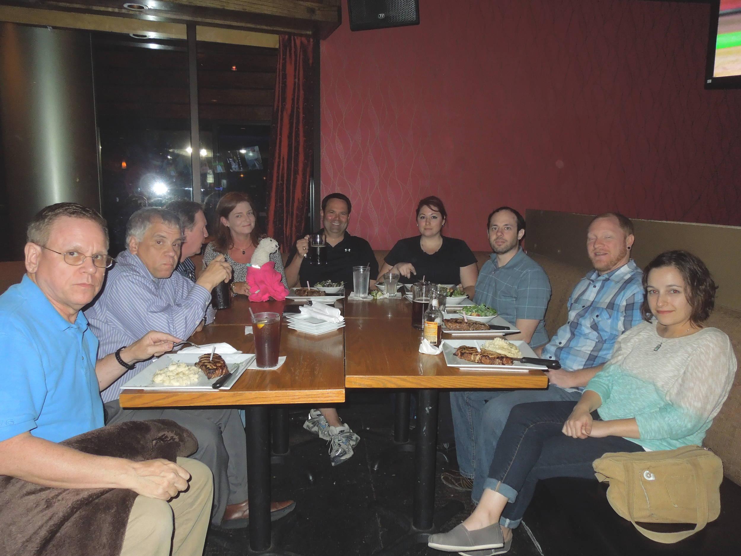 April '13 steak night