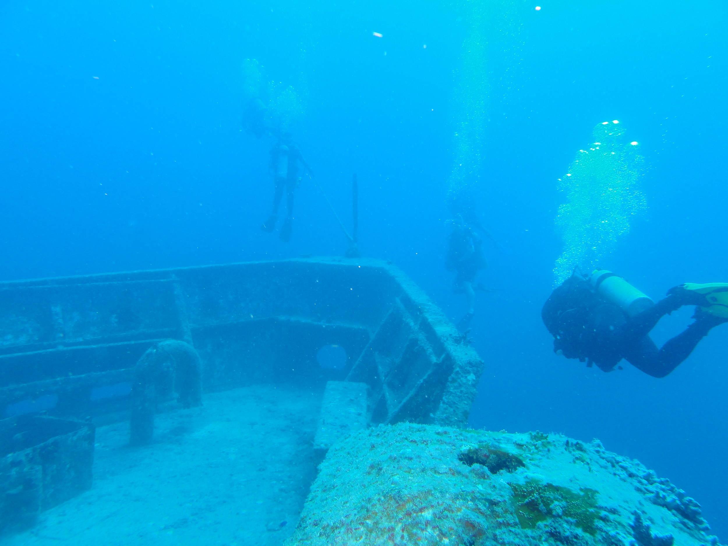Around the bow on USS Vandenberg