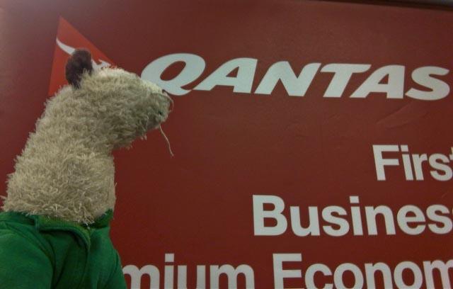 Australia 2010 Wet flys Qantas to Brisbane