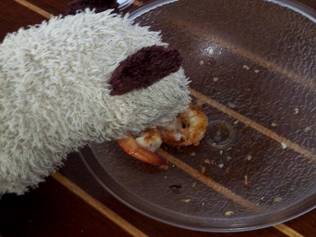 Australia 2010 Wet likes shrimp on the Barbee