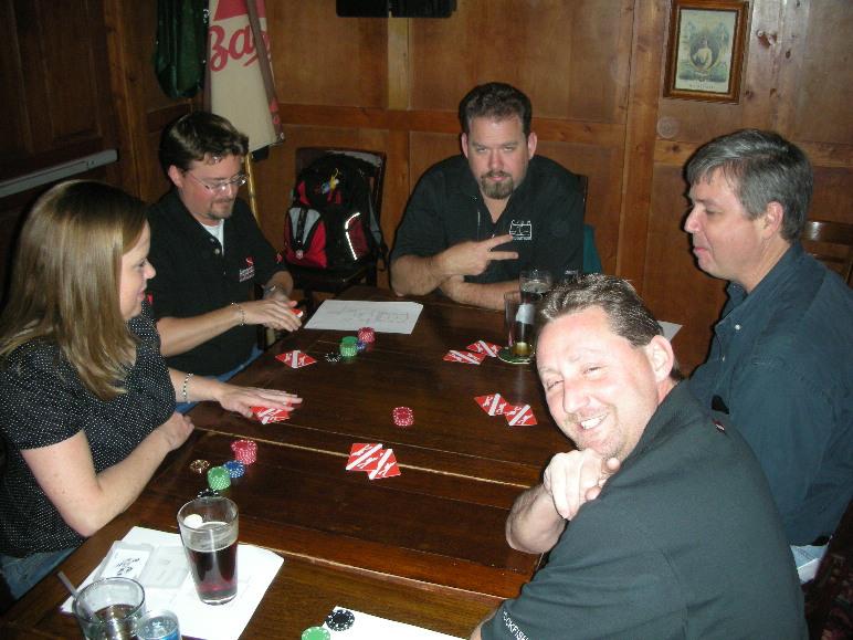 Black shirt table