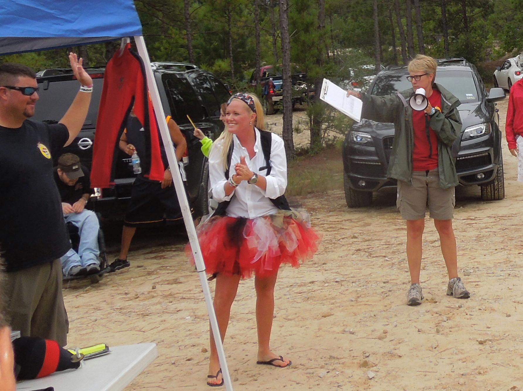 Buccanneer Barb doing announcements