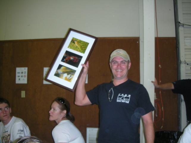 Buddy wins a door prize!