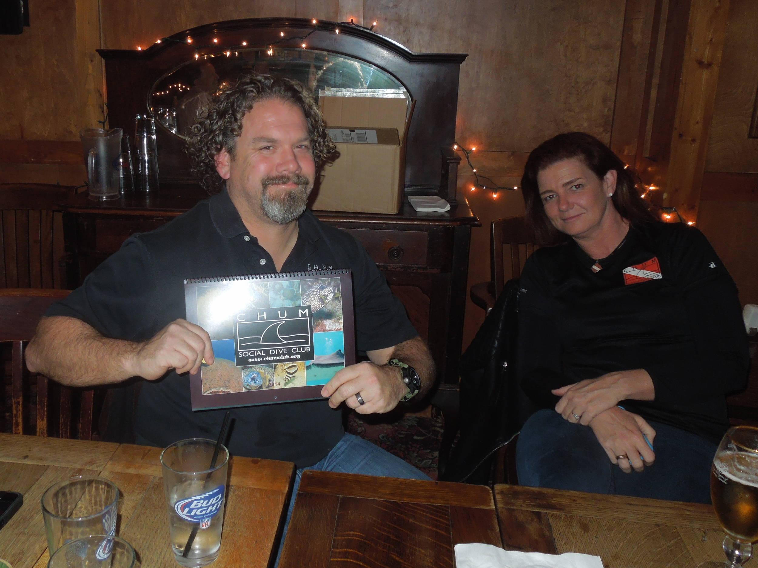 calendar creator and door prize winner