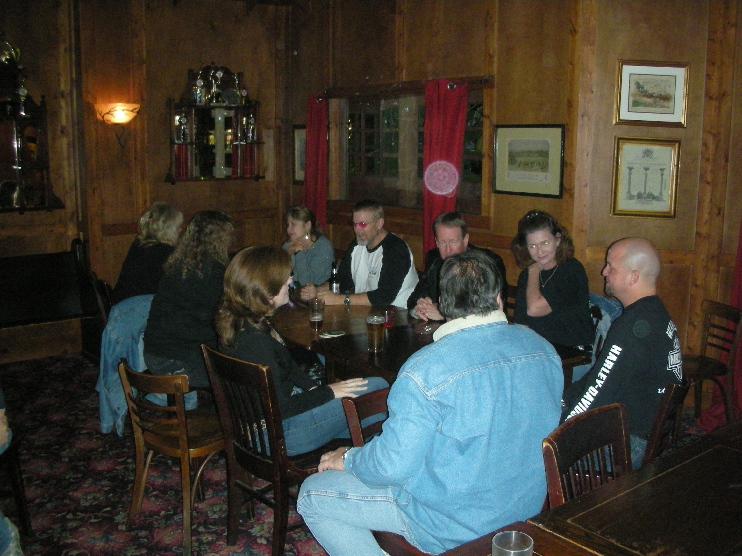 chatting at the happy hour