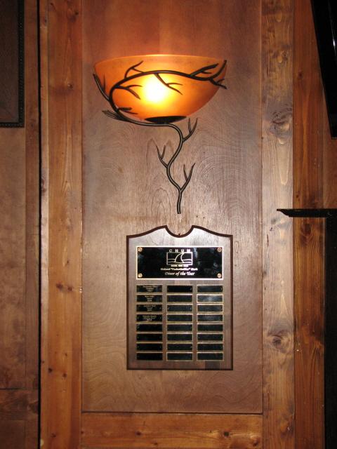 CHUM Richard "PacketSniffer" Mork Diver of the Year Plaque