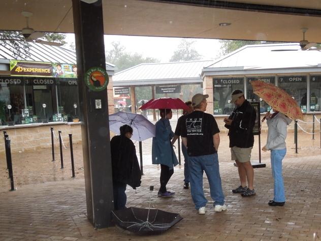 CHUMmers braving the rain