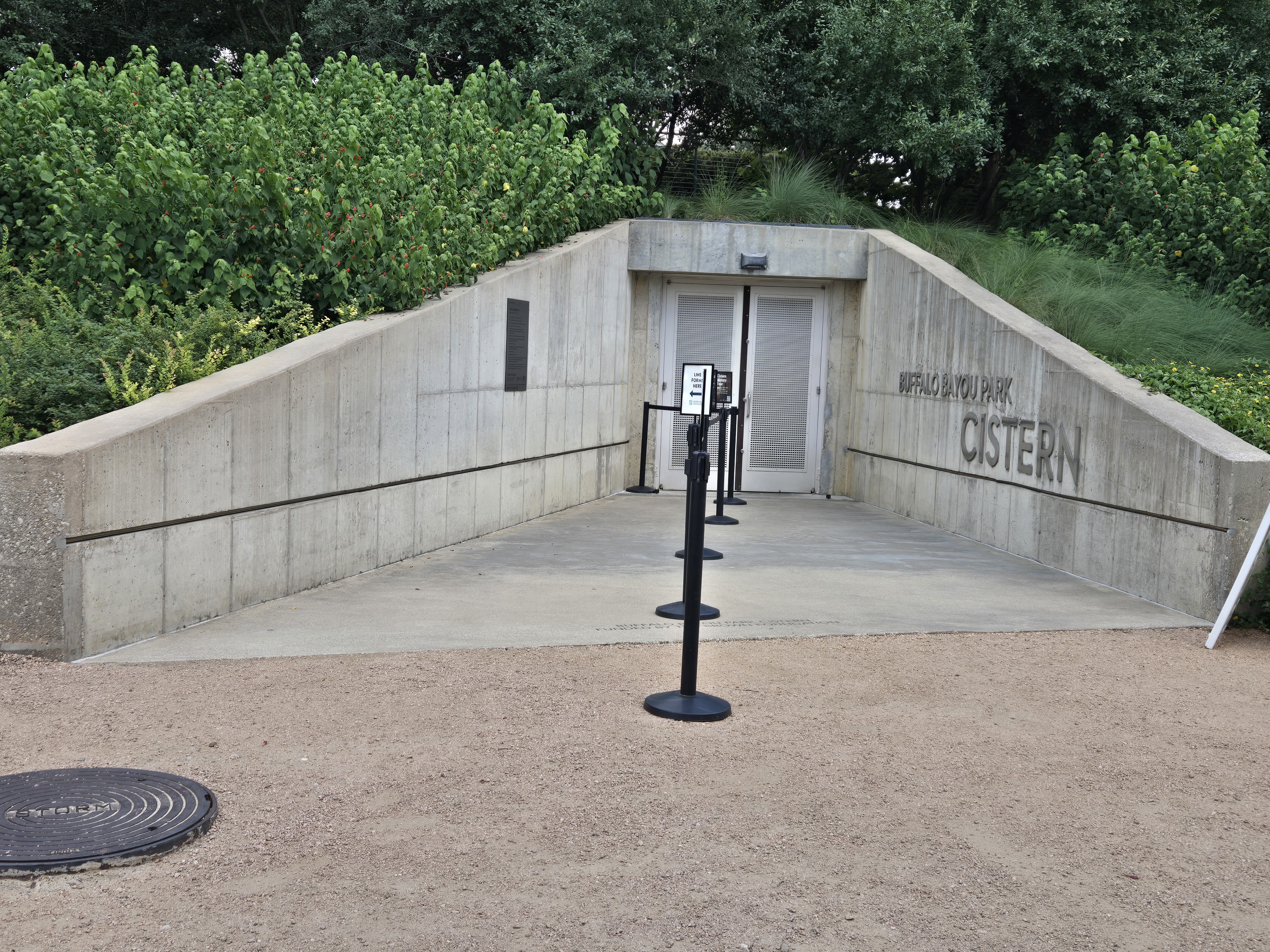 Cistern entrance