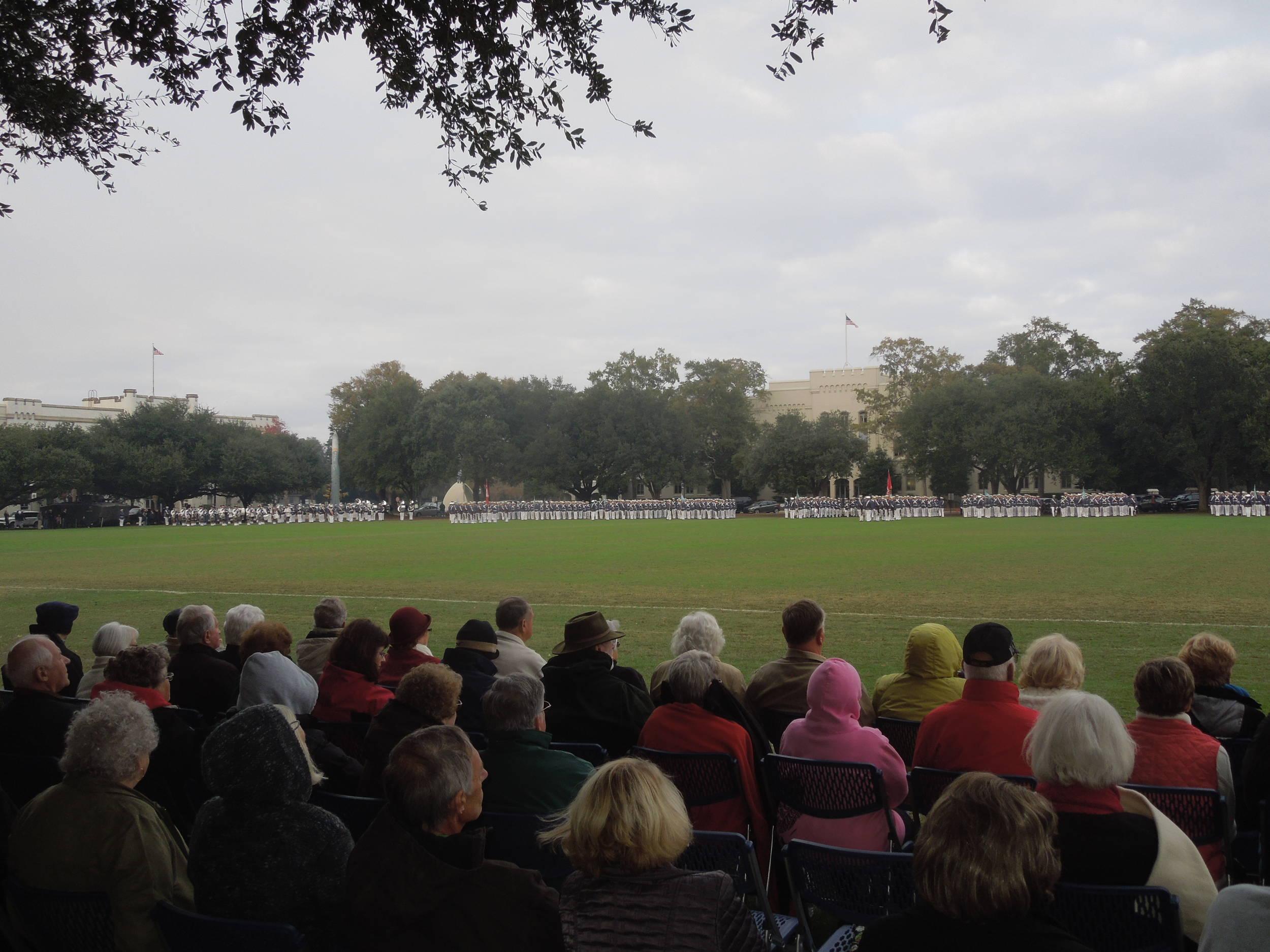 Citadel Friday retreat parade