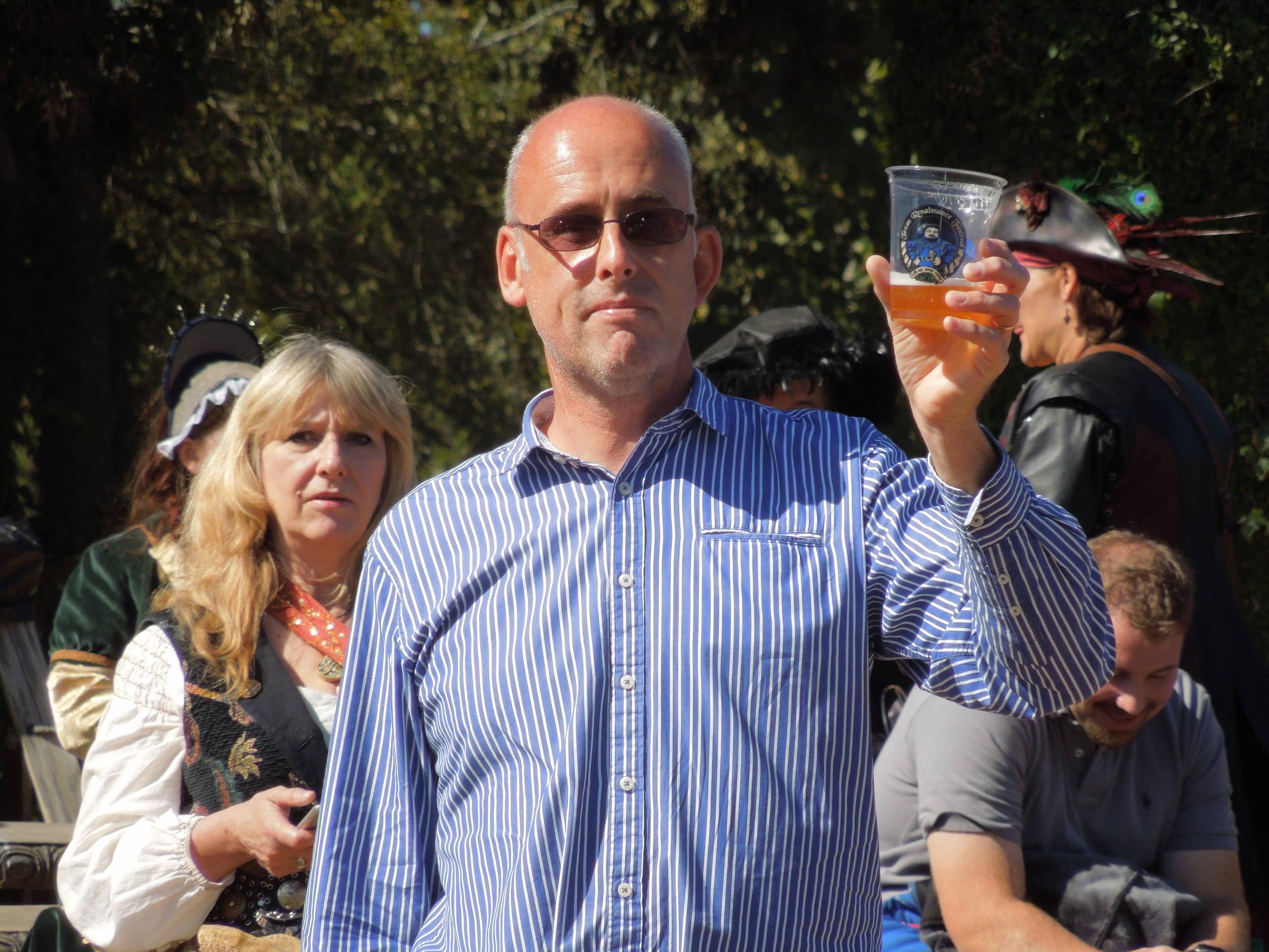 Dave enjoying some Texas hospitality