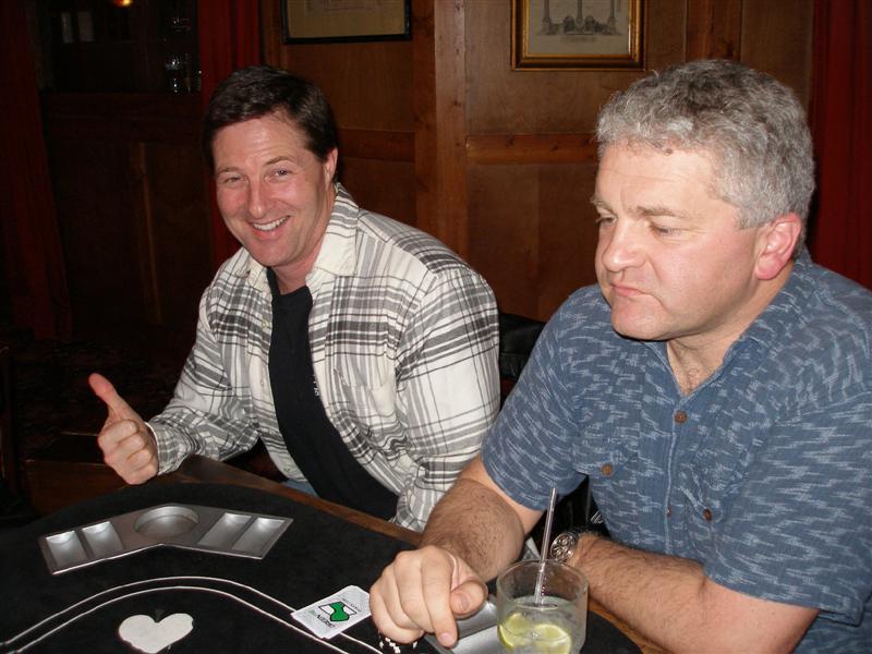 David shows where his chips went