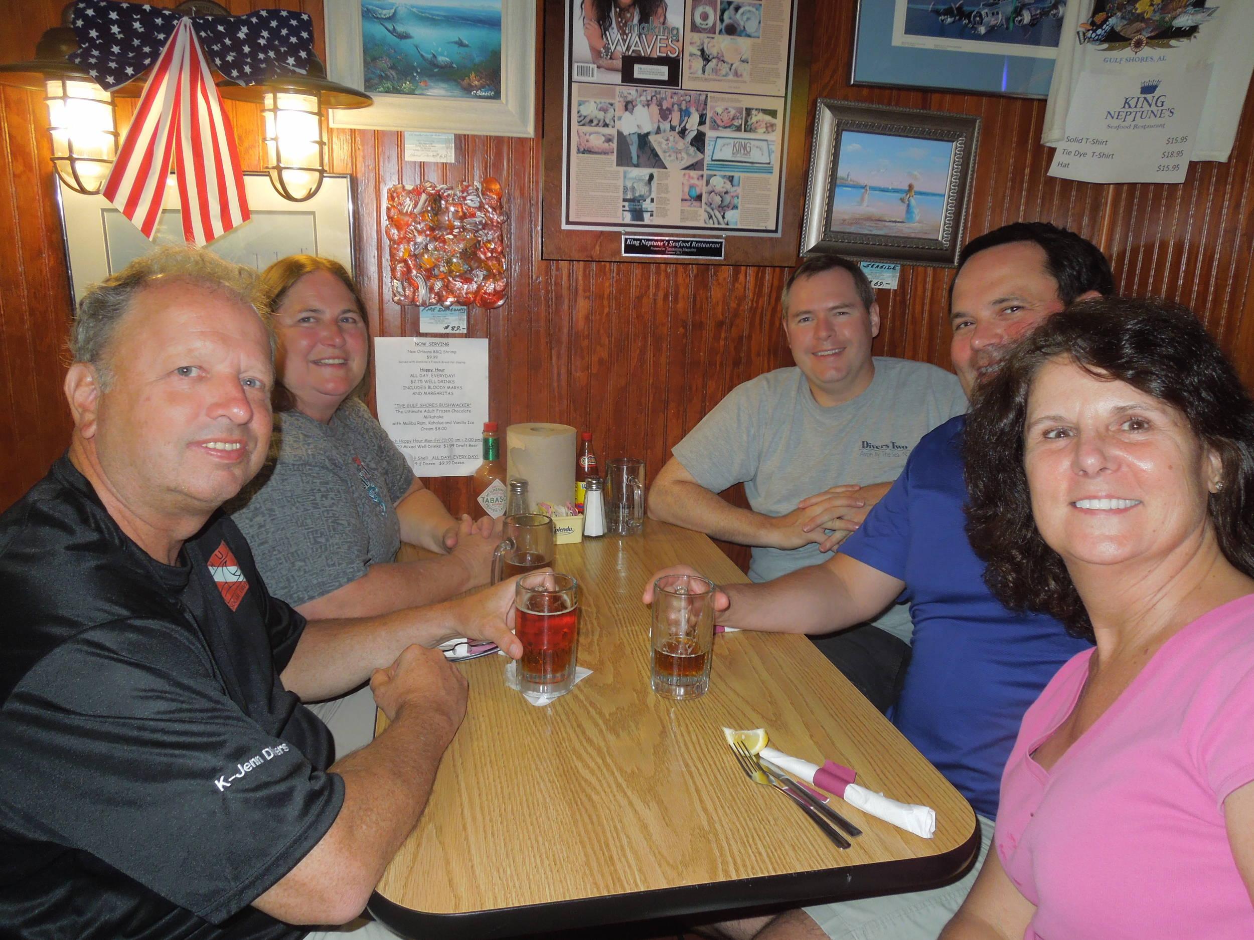 dinner at King Neptune