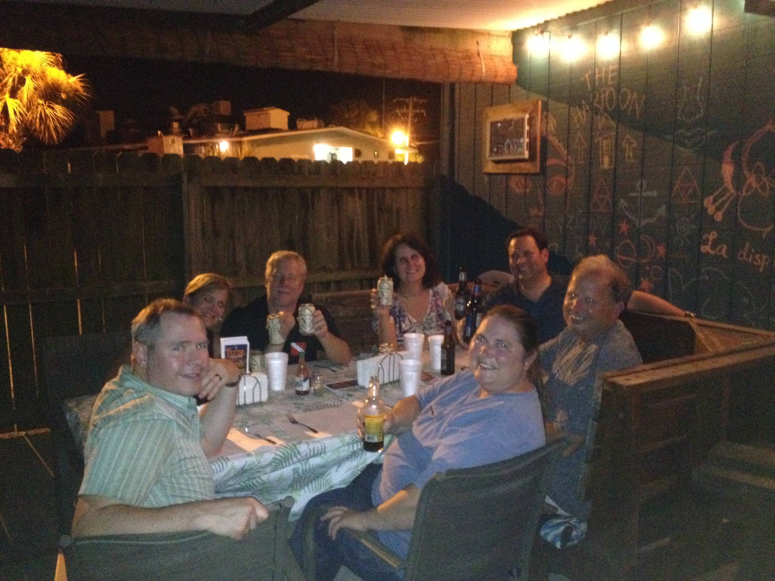 dinner at the Flying Harpoon