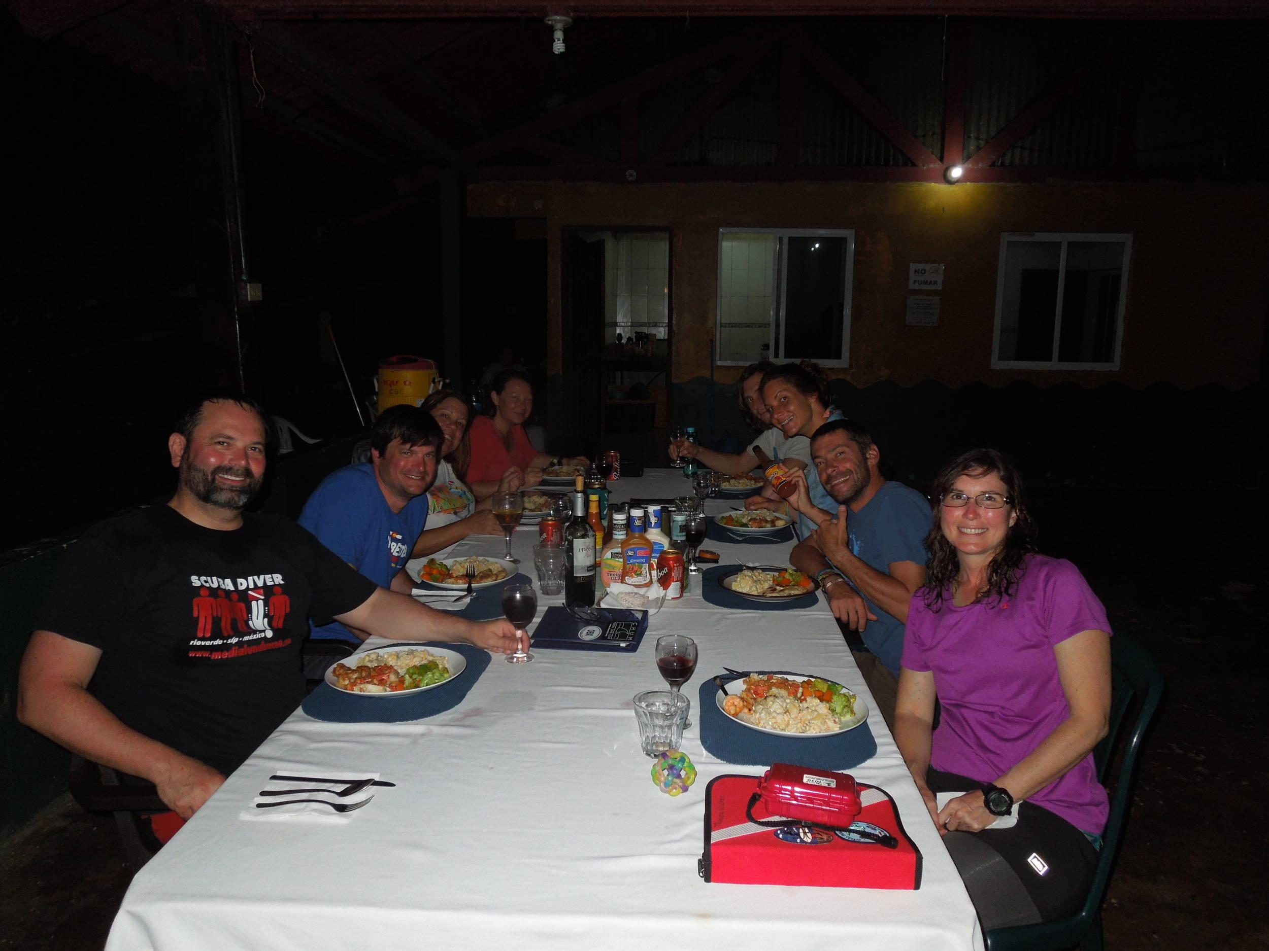 dinner time on Isla Coiba