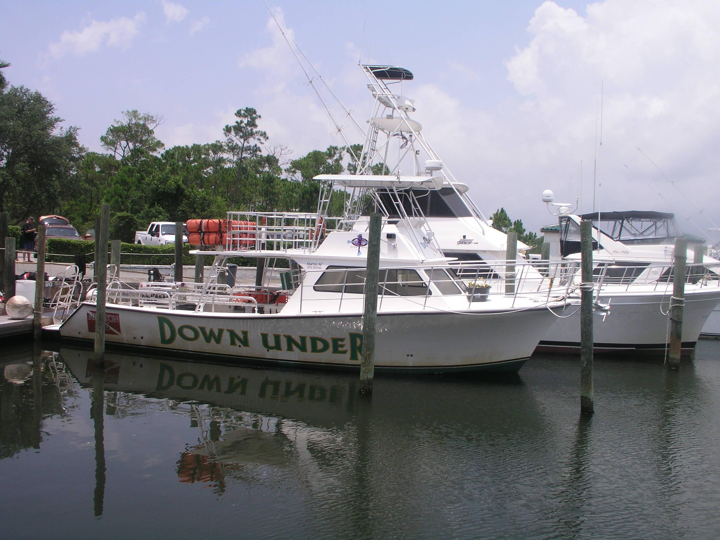 Down Under Diving's boat