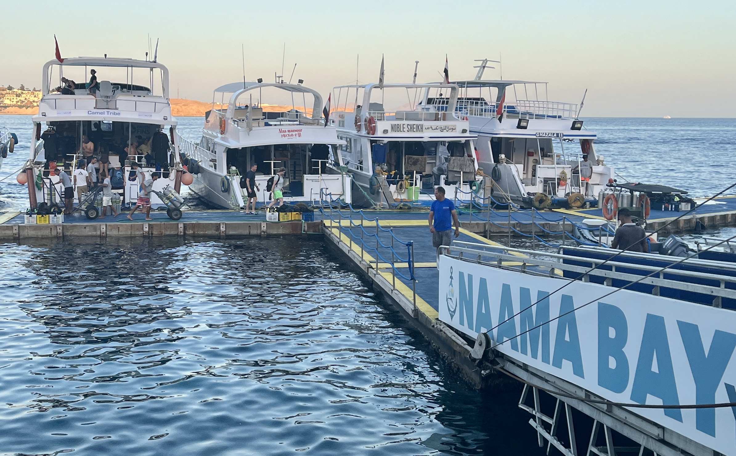 End of the dive day