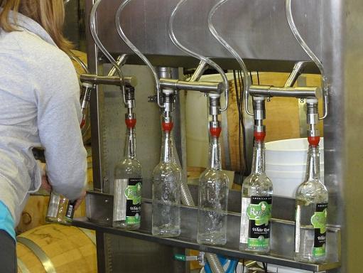 Filling the bottle faster than i could empty it.