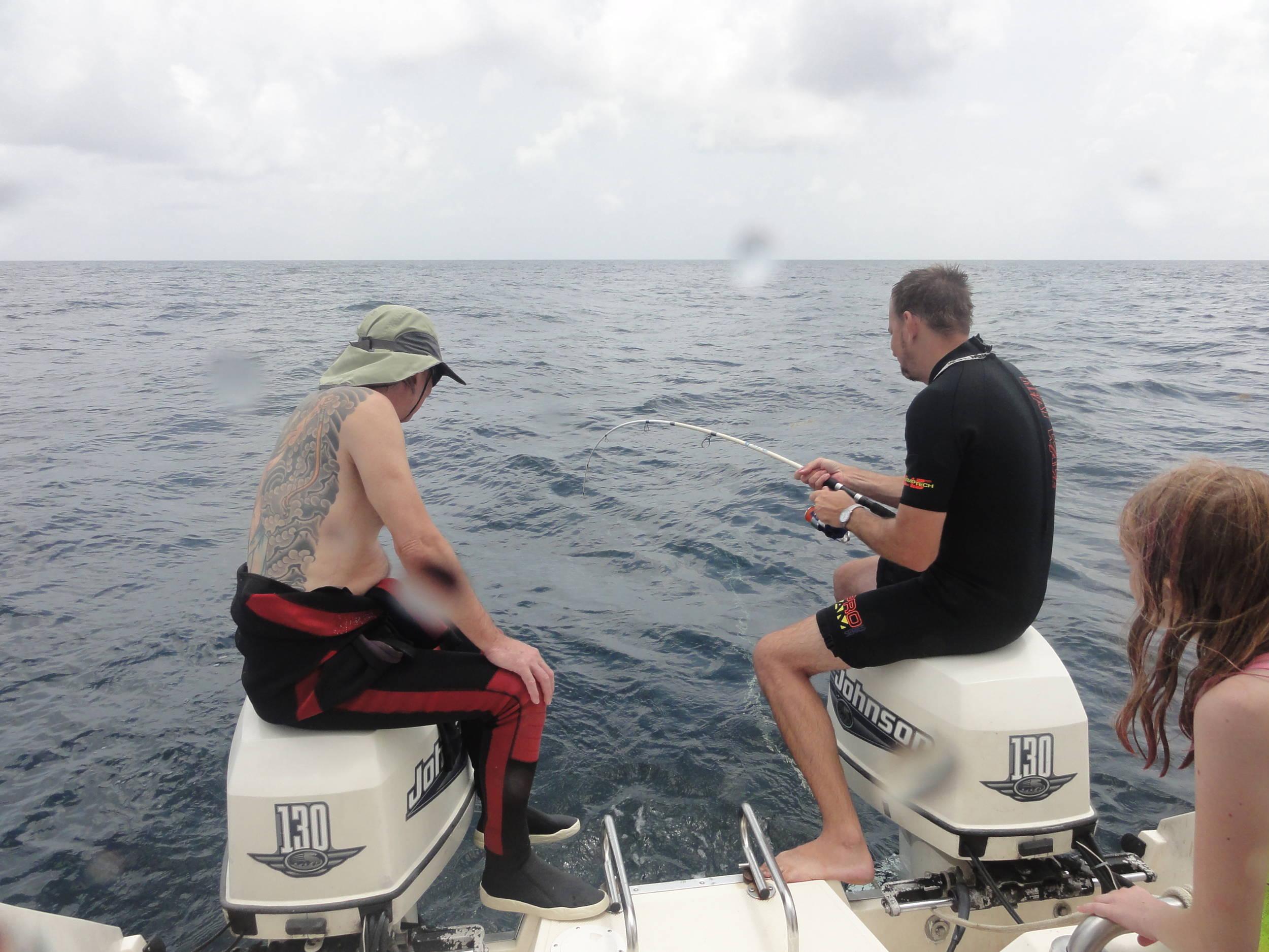 Fishing during surface interval