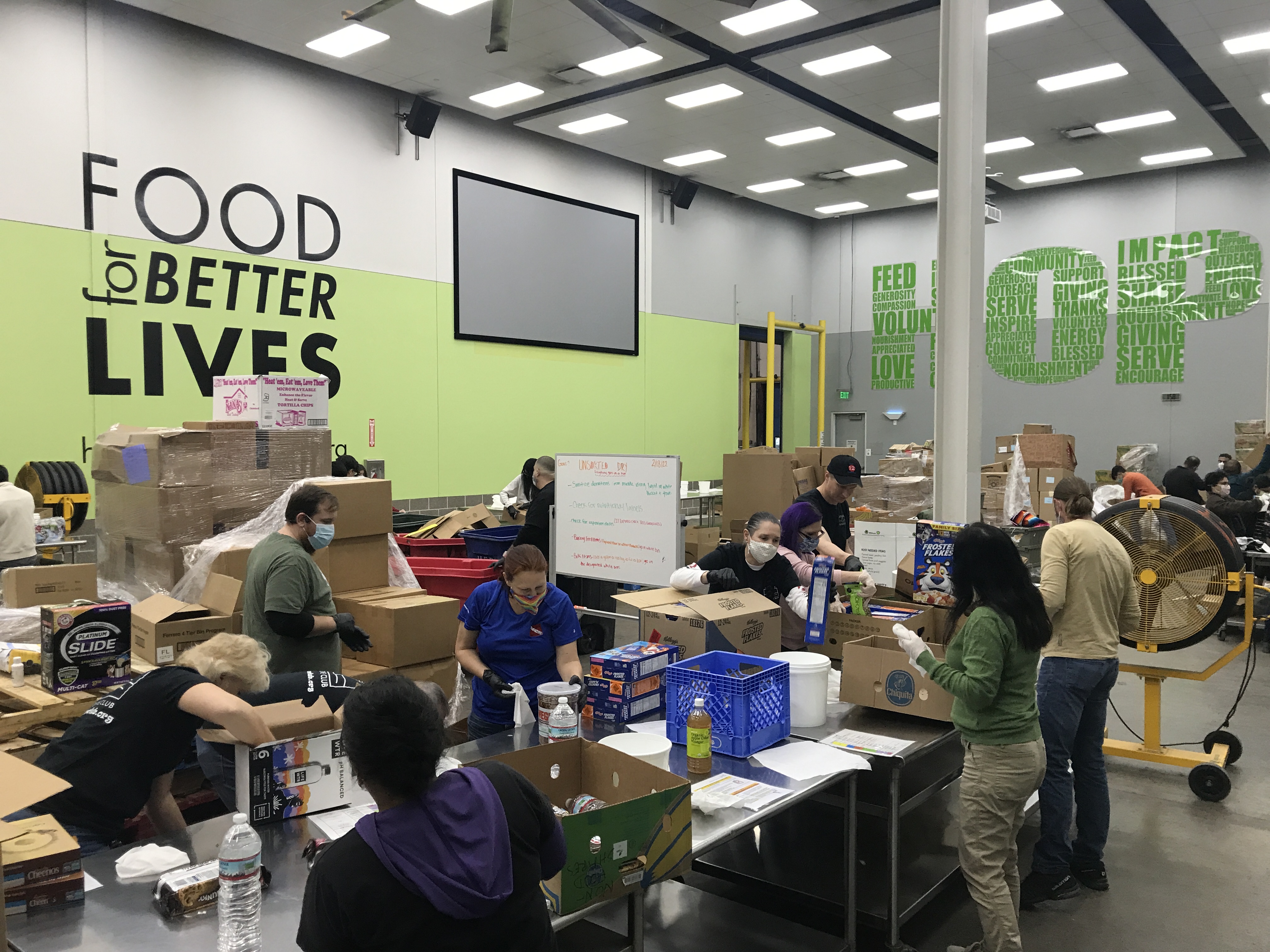 Food Bank volunteer day