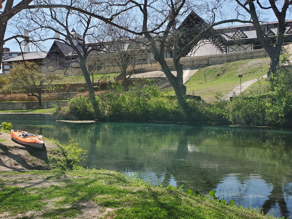 Friday afternoon along the Comal banks