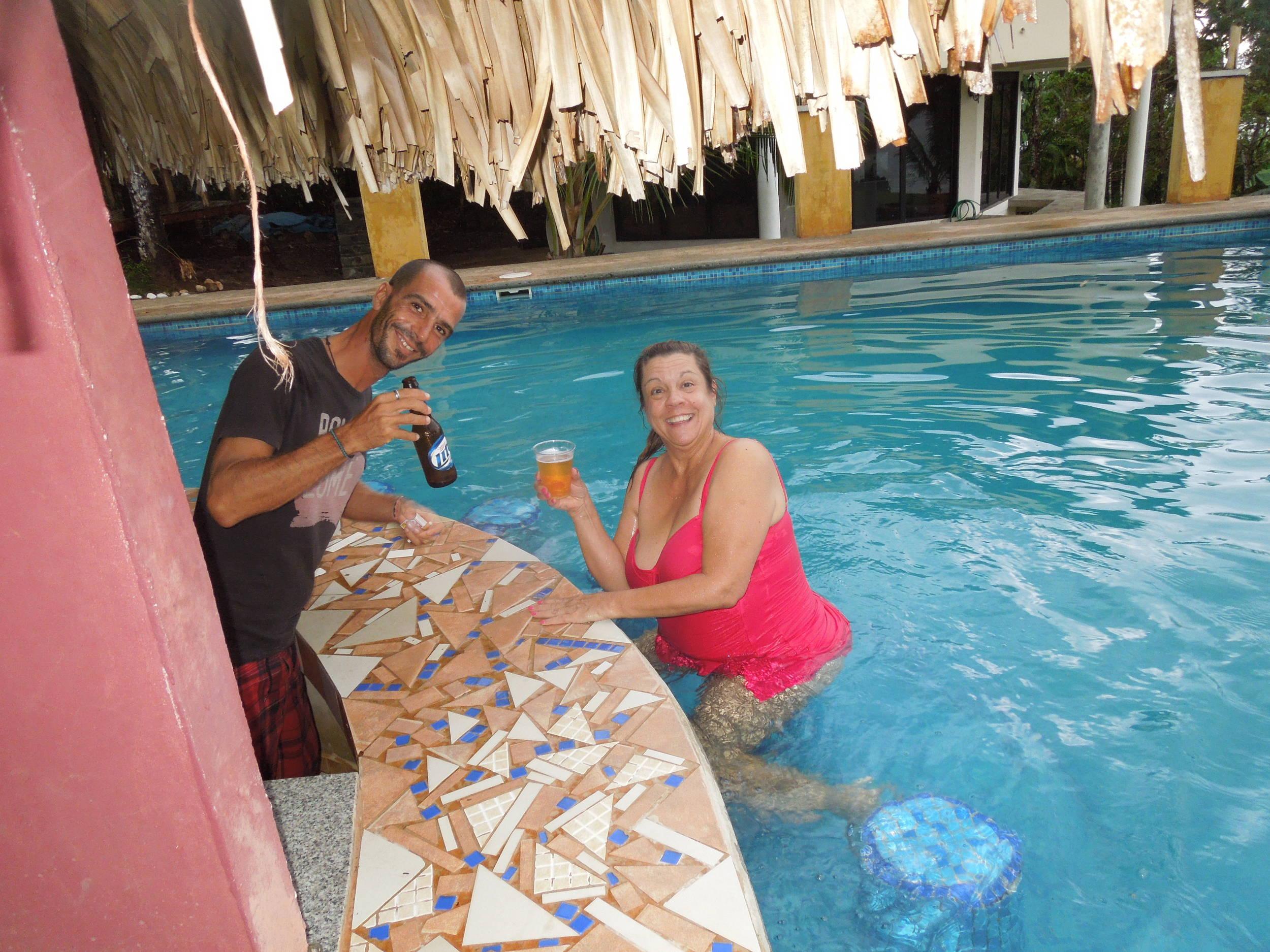 Gavino hooked her up on Miller Light