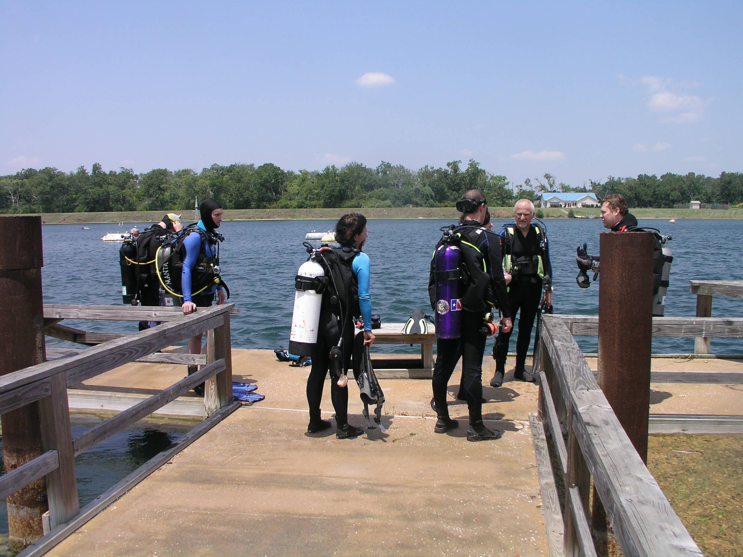 getting ready for dive #2