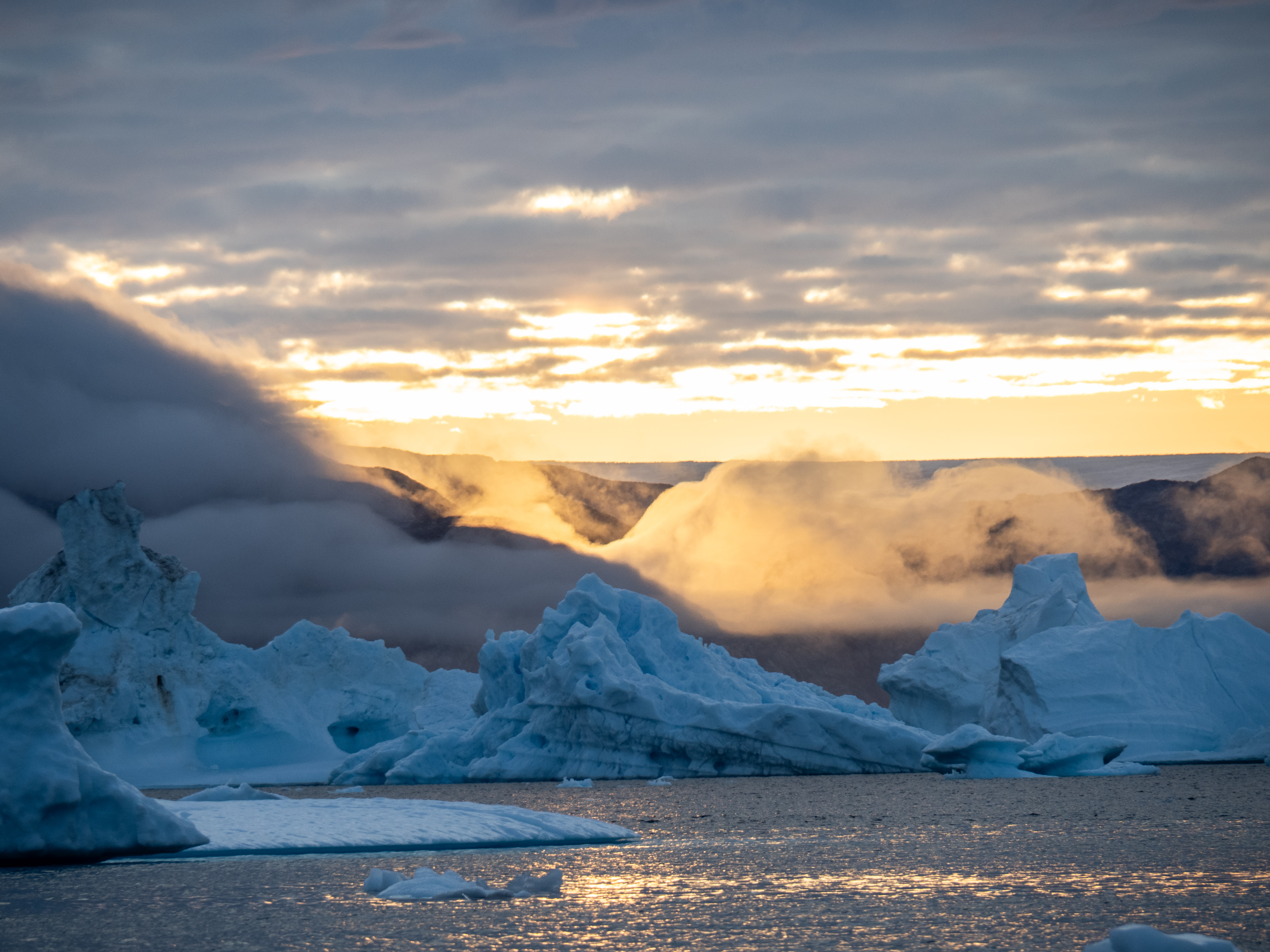 Greenland sunset