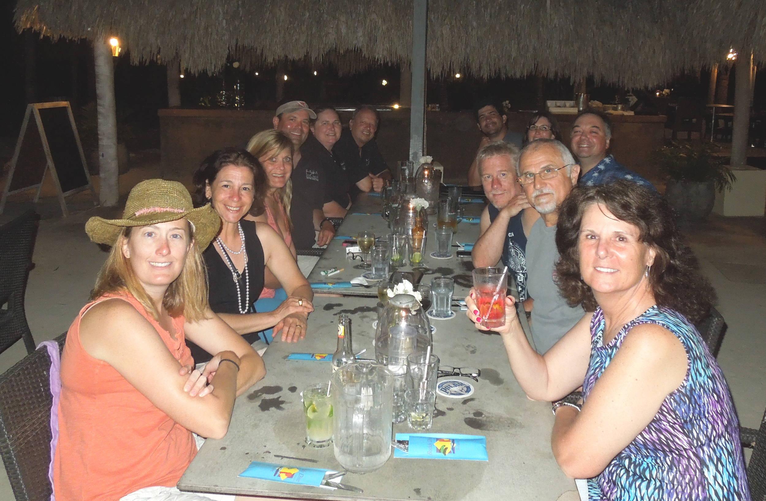 group dinner on the last night