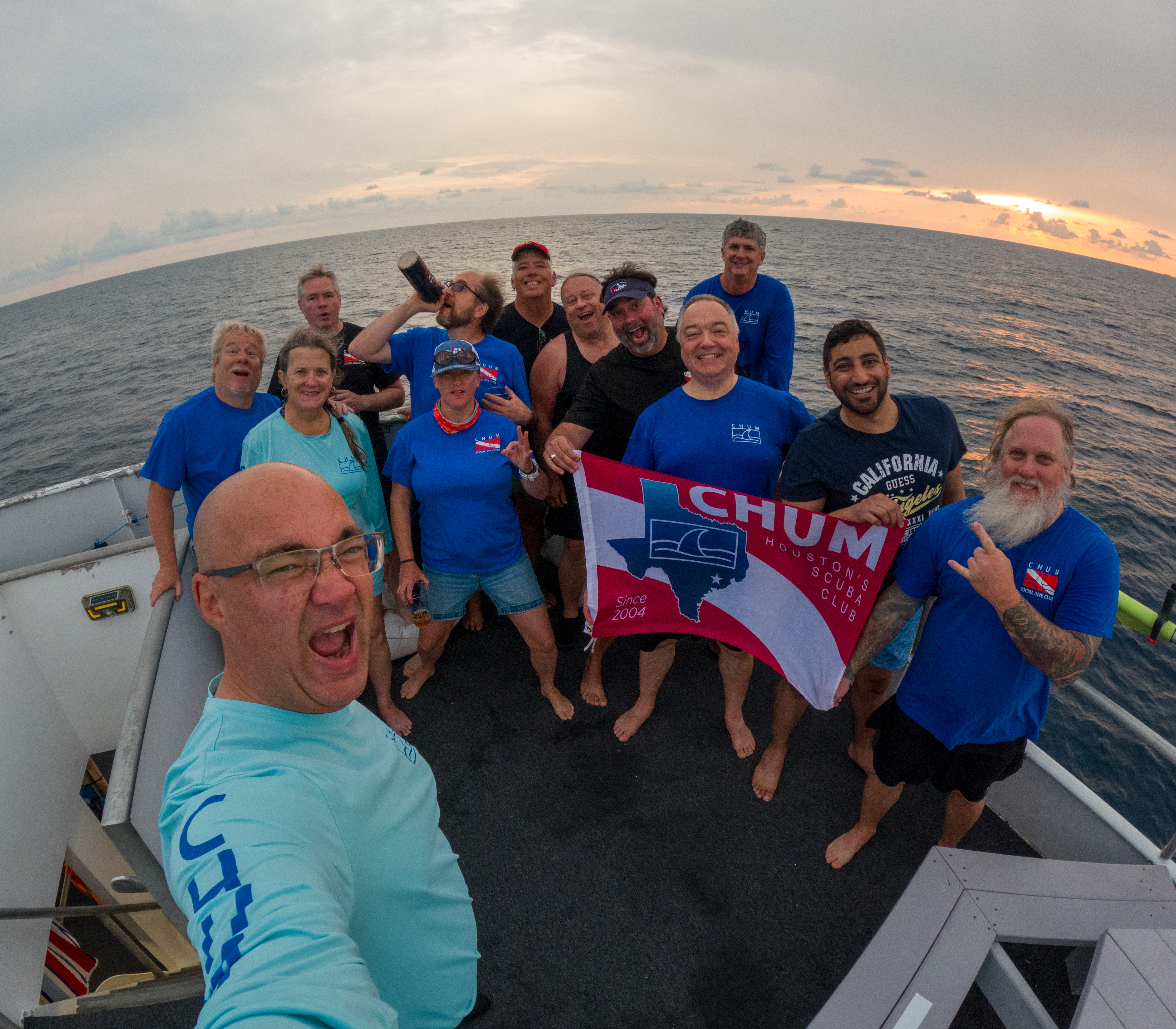 Group Photo of the CHUMMERS while at Sea