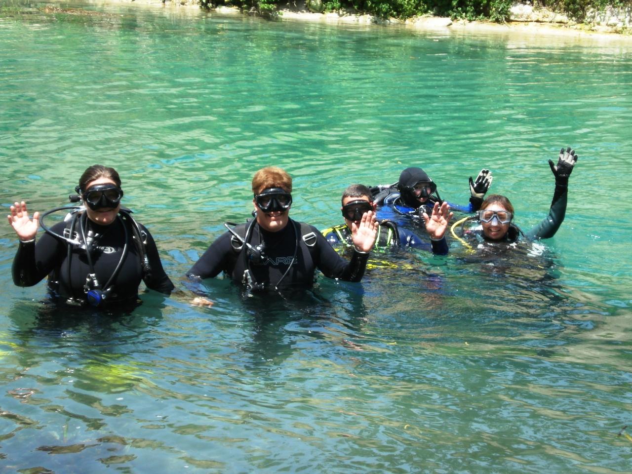Happy to be in the water