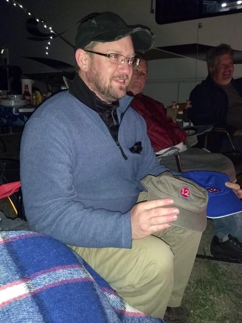 He pulled them out from under his shirt!  It was awesome.