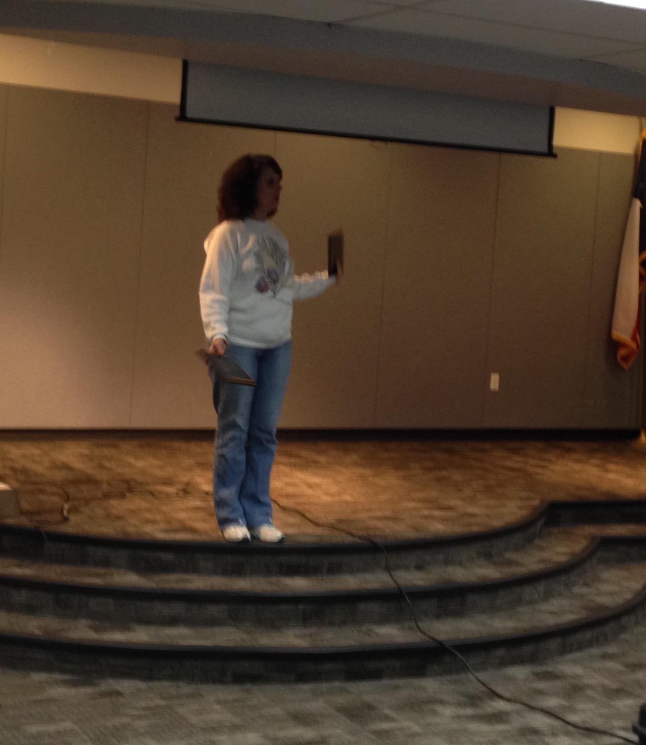 Heidi Ho saying "hey ho"