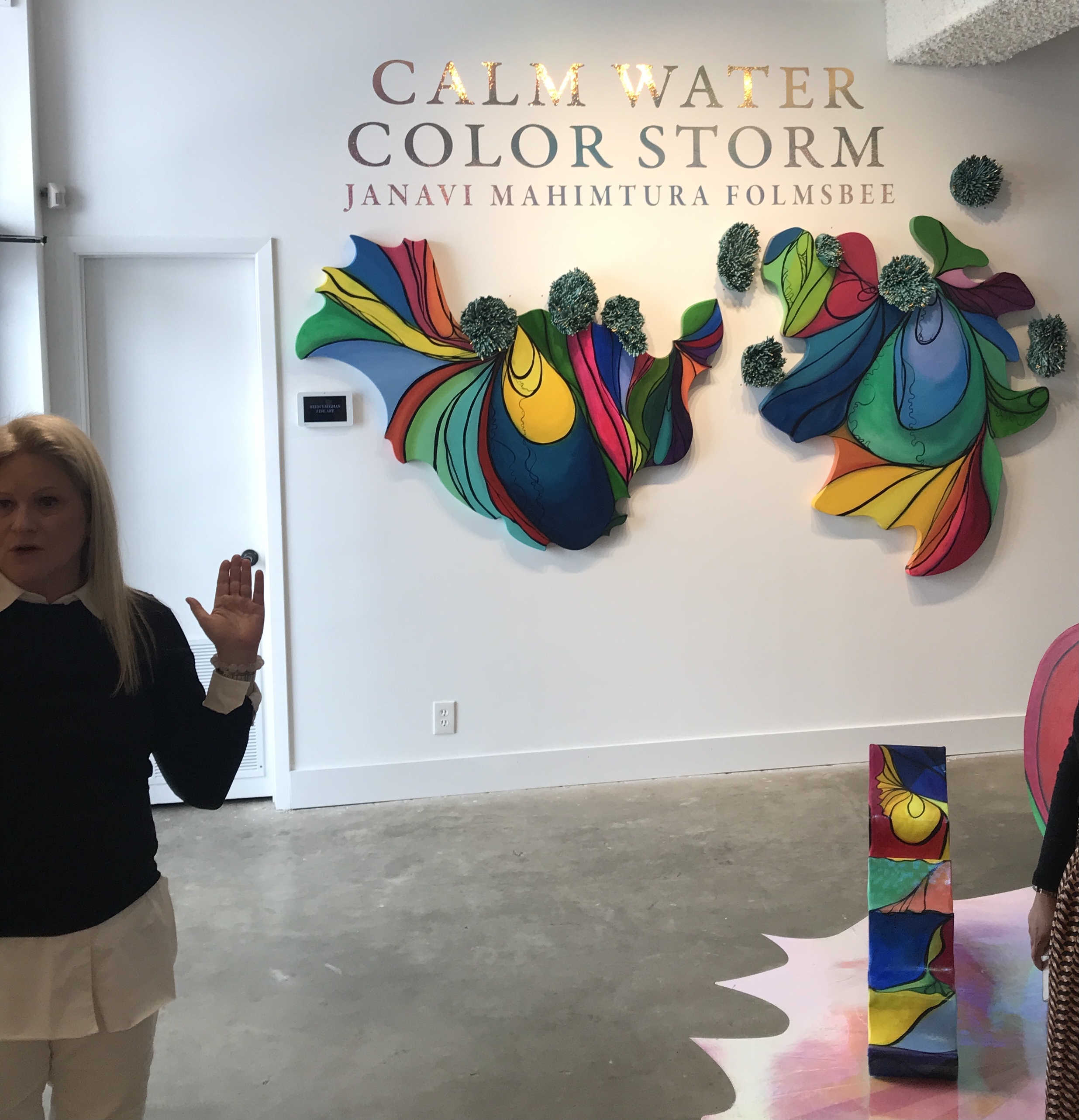 Heidi Vaughan giving us the tour