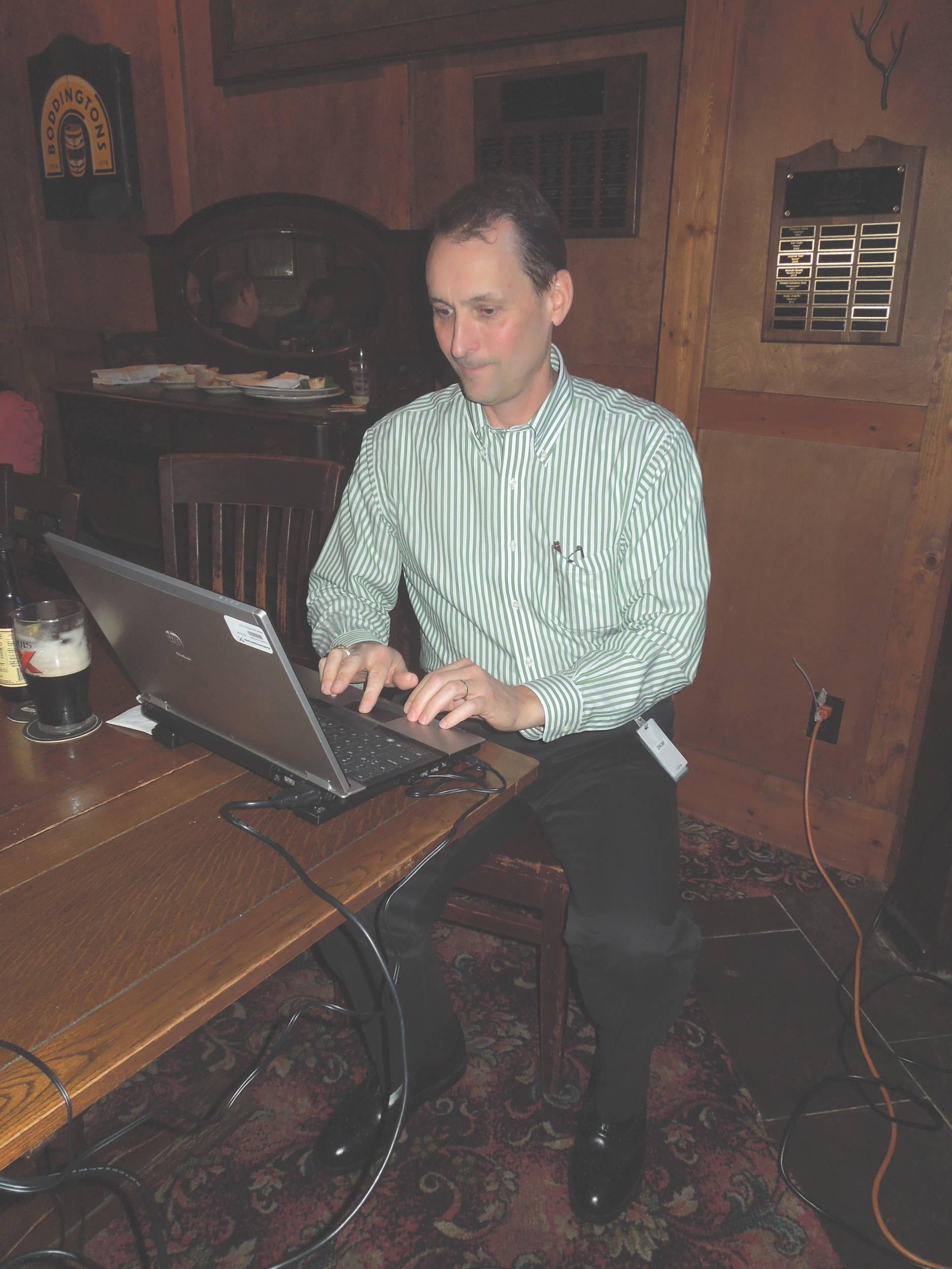 Hey, aren't you supposed to be speaking?